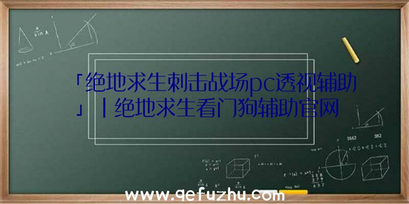 「绝地求生刺击战场pc透视辅助」|绝地求生看门狗辅助官网